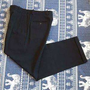 Nordstrom mens black slacks 32x31 100% wool